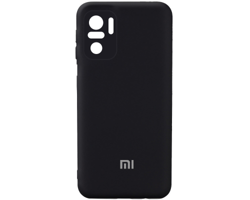 Чохол Silicone Cover Full Camera Xiaomi Redmi Note 10 black PLS-00-00093583