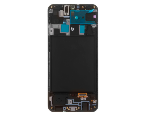 Дисплей Samsung A205 Galaxy A20 (2019) з сенсором та рамкою black (Original Refurbished) PLS-00-00069220