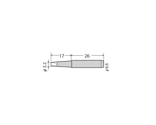 Паяльне жало Goot PX-60RT-3.2D st-818819