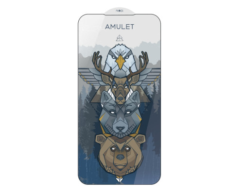 BOX 10 шт Захисне скло AMULET 2.5D HD Antistatic for iPhone 13 Pro Max/14 Plus Чорний ma38926_3868916