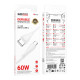 Кабель USB Borofone BX121 Type-C to Type-C 60W Білий ma38229_3667917