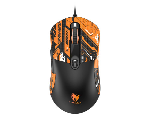 USB Миша Ігрова TWolf G550 Чорно-жовтогарячий ma38398_3748138