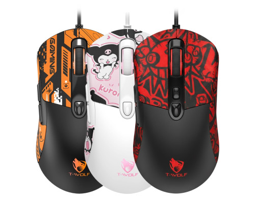 USB Миша Ігрова TWolf G550 Чорно-жовтогарячий ma38398_3748138