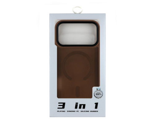 Чохол TPU+PC ShadowMat with MagSafe для iPhone 17 Pro Max Brown ma38951_3869042 2020000497912
