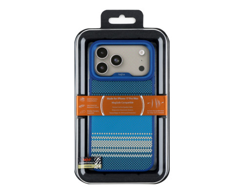 Чохол Kajsa Resort Collection Gradient Stripe with MagSafe для iPhone 17 Pro Max Blue Plus O-Ring ma95866_248879 2020000507185