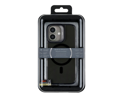Чохол Kajsa Trans-Shield with MagSafe для iPhone 17 Black Smoke ma129240_333636 2020000509301