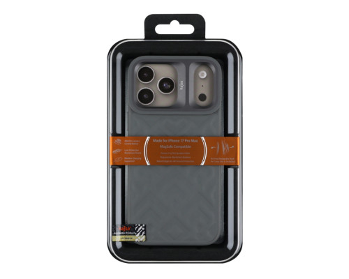 Чохол Kajsa Briquette Collection Rhombus with MagSafe для iPhone 17 Pro Max Grey B-Ring ma39044_3869653 2020000509325