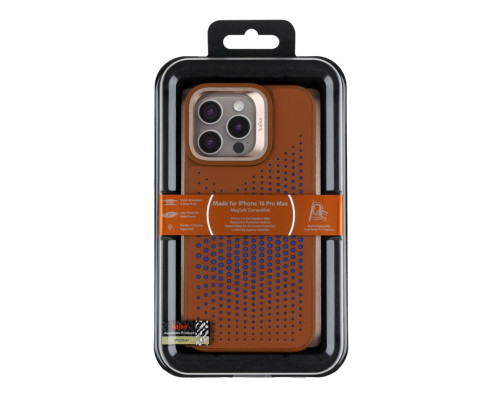 Чохол Kajsa Splendid Collection Circle with MagSafe для iPhone 16 Pro Max Brown ma129245_333656 2020000509110