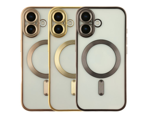 Чохол TPU Metallic Chrome Full Camera with Magsafe для iPhone 17 Chrome Dark Blue ma38675_3867887