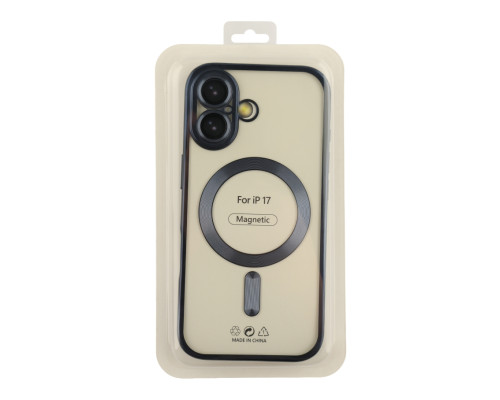 Чохол TPU Metallic Chrome Full Camera with Magsafe для iPhone 17 Chrome Dark Blue ma38675_3867887