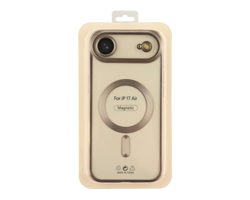 Чохол TPU Metallic Chrome Full Camera with Magsafe для iPhone 17 Air Titan ma38676_3867900