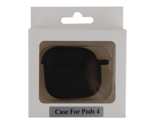 Футляр Silicone Case with hook для Airpods 4 М'ята упаковка 18.Black ma38789_3868313
