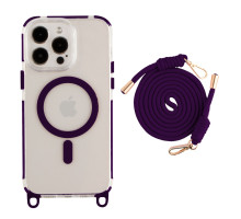 Чохол TPU+PC LanyardCase with MagSafe для iPhone 17 Pro Max Dark Purle ma39121_3869965 2020000499824