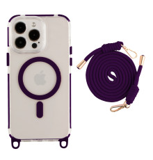 Чохол TPU+PC LanyardCase with MagSafe для iPhone 17 Pro Max Dark Purle ma39121_3869965 2020000499824