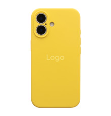 Чохол Silicone Case Full Size with Frame для iPhone 16 М'ята упаковка 50.Canary Yellow ma238630_631438 2020000517634
