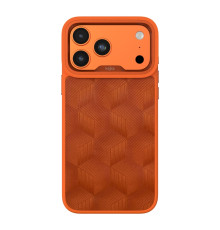 Чохол Kajsa Splendid Collection 3D Cube Pattern with MagSafe для iPhone 17 Pro Max Orange Plus O-Ring ma240162_634080 4894505257252