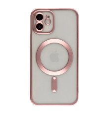 Чохол TPU Metallic Chrome Full Camera with Magsafe для iPhone 12 М'ята упаковка Chrome Rose ma37502_3612248 2020000519386