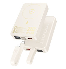 Універсальна Мобільна Батарея Power Bank Hoco Q24 Elegant 22.5W+PD20W with cable and magnetic 10000mAh Колір Молочно бiлий 6942007623445 ma34399_3340261