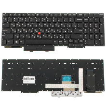 Клавіатура для ноутбука LENOVO (ThinkPad: E15 2Gen 2020) rus, black, без фрейма