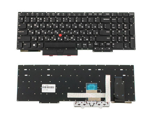 Клавіатура для ноутбука LENOVO (ThinkPad: E15 2Gen 2020) rus, black, без фрейма NBB-102803