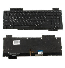 Клавіатура для ноутбука ASUS (GL703GS, GL703GM) rus, black, без фрейма, підсвічування клавіш(оригінал) NBB-108583