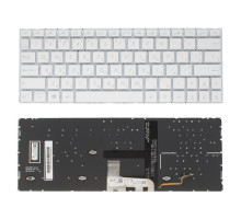 Клавіатура для ноутбука ASUS (UX334 series) rus, white, без фрейма, підсвічування клавіш NBB-109746