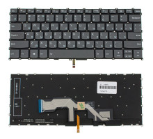 Клавіатура для ноутбука LENOVO (IdeaPad: S540-13ARE) rus, black, без кадру, підсвічування клавіш