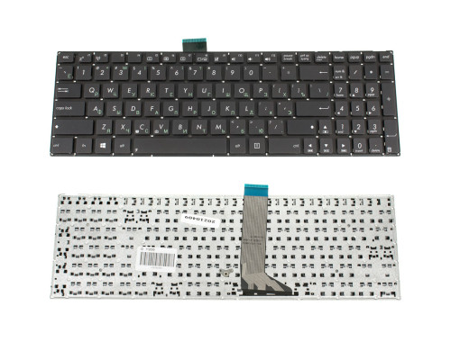 Клавіатура для ноутбука ASUS (X502, X551, X553, X555, S500, TP550) rus, black, без фрейма, з кріпленнями (оригінал)