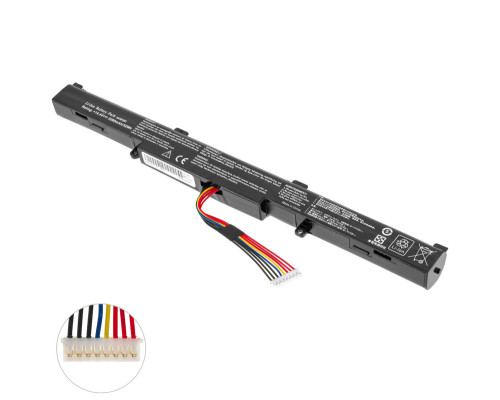 Батарея для ноутбука ASUS A41N1501 (N552VW, N552VX, N752VX, GL752VW) 14.4V 2200mAh Black