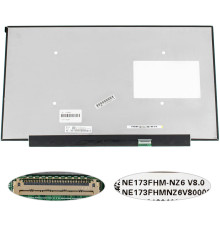 Матриця 17.3" NE173FHM-NZ6 (1920*1080, 40pin(eDP, IPS, 360HZ), LED, SLIM(без планок та вушок), матова, роз'єм праворуч внизу) для ноутбука NBB-125000