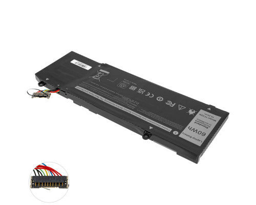 Батарея для ноутбука DELL 1F22N (Alienware M17 series) 15.2V 3750mAh 60Wh Black NBB-128497