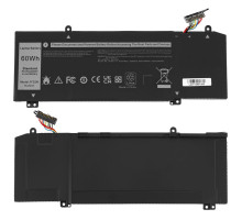 Батарея для ноутбука DELL 1F22N (Alienware M17 series) 15.2V 3750mAh 60Wh Black NBB-128497