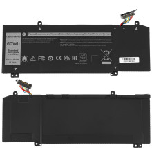 Батарея для ноутбука DELL 1F22N (Alienware M17 series) 15.2V 3750mAh 60Wh Black NBB-128497