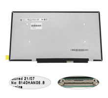 Матриця 14.0" B140HAN06.8 (1920*1080, 30pin(eDP, IPS, 300cd/m2, 16.7M, 100% sRGB), LED, SLIM (без планок та вушок), матова, роз'єм справа внизу, дп=15 ноутбука NBB-128577