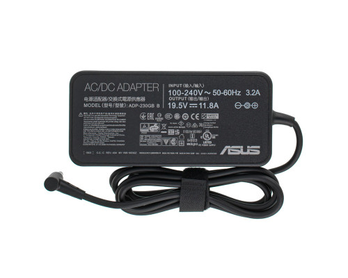 Оригінальний БЖ питания для ноутбука ASUS 19.5V, 11.8A, 230W, 5.5*2.5мм, black (потрібен мережний кабель для ПК!)