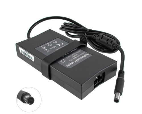 Блок живлення для ноутбука DELL SLIM 19.5V, 6.7A, 130W, 7.4*5.0-PIN, 3 hole, (Replacement AC Adapter) black (без кабелю!) NBB-133549