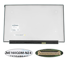 Матриця 16.0" NE160QDM-NZ4 (2560*1600, 40pin(eDP, IPS, 240Hz), LED, SLIM(без планок та вушок), матова, роз'єм праворуч внизу) для ноутбука NBB-134928