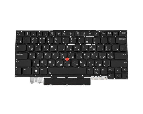 Клавіатура для ноутбука LENOVO (ThinkPad: X1 Carbon 11th Gen) rus, black, без фрейма, підсвічування клавіш NBB-137296
