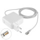 Блок живлення для ноутбука APPLE MagSafe 14.5V, 3.1A, 45W, white, квадратний, з євро-адаптером, L-подібний роз'єм MagSafe NBB-32151