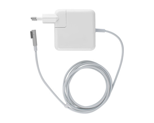 Блок живлення для ноутбука APPLE MagSafe 14.5V, 3.1A, 45W, white, квадратний, з євро-адаптером, L-подібний роз'єм MagSafe NBB-32151