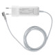 Блок живлення для ноутбука APPLE MagSafe 14.5V, 3.1A, 45W, white, квадратний, з євро-адаптером, L-подібний роз'єм MagSafe NBB-32151