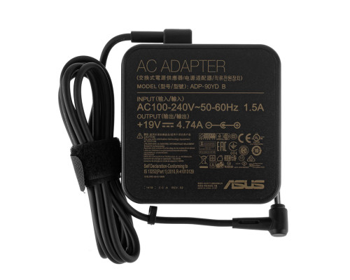 Оригінальний блок живлення для ноутбука ASUS 19V, 4.74A, 90W, 4.5*3.0-PIN, квадратний, black (без кабеля !)(0A001-00059000) NBB-42771