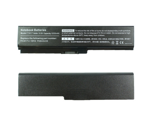 Батарея для ноутбука Toshiba PA3817 (Satellite: L650, L650D, L750, L770, L775 series) 10.8V 5200mAh Black NBB-44494