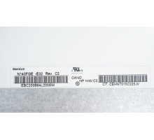 Матриця 14.0 N140FGE-E32 (1600*900, 30pin(eDP), LED, SLIM (вертикальні вушки), матова, роз'єм праворуч знизу) для ноутбука (renew) NBB-45134