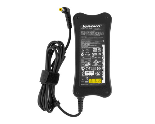 Оригінальний блок живлення для ноутбука LENOVO 19V, 4.74A, 90W, 5.5*2.5mm, Black, BONE SHAPE NBB-49863