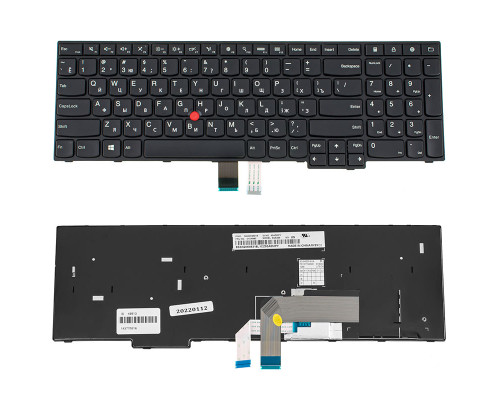 Клавіатура для ноутбука LENOVO (ThinkPad: E550, E555) rus, black NBB-49913