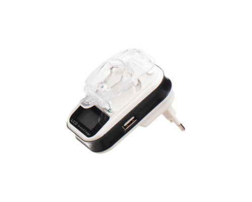 Мережевий Зарядний Пристрій Универсальное LCD Евро Колір Біло-Синій 2020000440161 ma33148_3611385