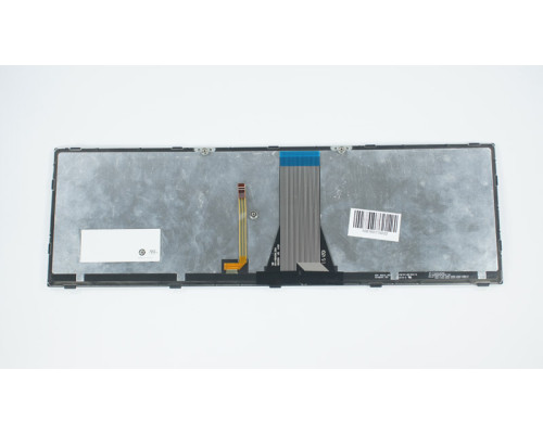 Клавіатура для ноутбука LENOVO (G50-30, G50-45, G50-70, Z50-70, Z50-75, Flex 2-15) rus, black, silver frame, підсвічування клавіш NBB-62361