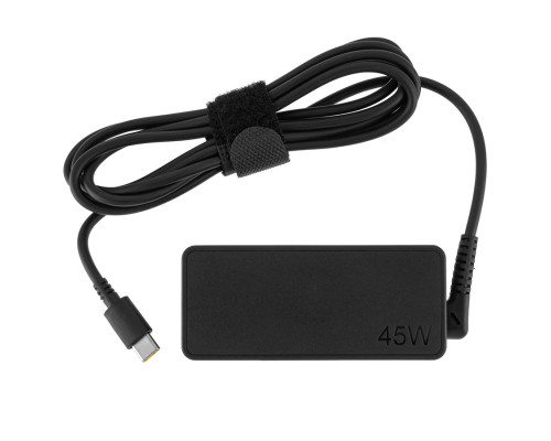Оригінальний блок живлення для ноутбука LENOVO USB-C 45W (20V/2.25A, 15V/3A, 12V/3A, 9V/3A, 5V2A), USB3.1/Type-C/USB-C, Black (02DL122)