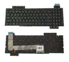 Клавіатура для ноутбука ASUS (GL703VD, GL703VM) rus, black, без фрейма, підсвічування клавіш(оригінал) NBB-74523